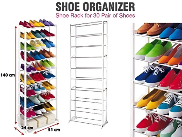 Amazing Shoe Rack Shoe Rack Organizer 30 PCs pair - Image 6