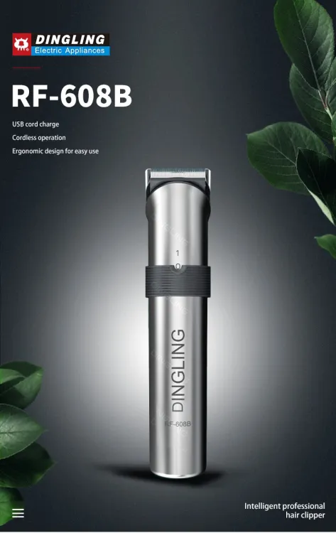 Dingling rf 608 B rechargeable with charge base Hair And Beard shaving machine And Grooming For Men Dingling rf 608b Dingling trimmer Dingling shaving machine - Image 4