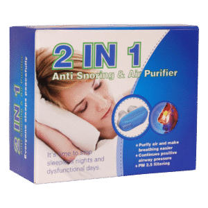 2 in 1 Anti Snoring Device Air Purifier Filter - Improves Breathing (Random Color)