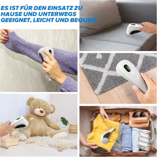 M23 Portable Lint Remover USB Rechargeable Lint Remover for Various Fabrics With Screen Power Display - Image 3
