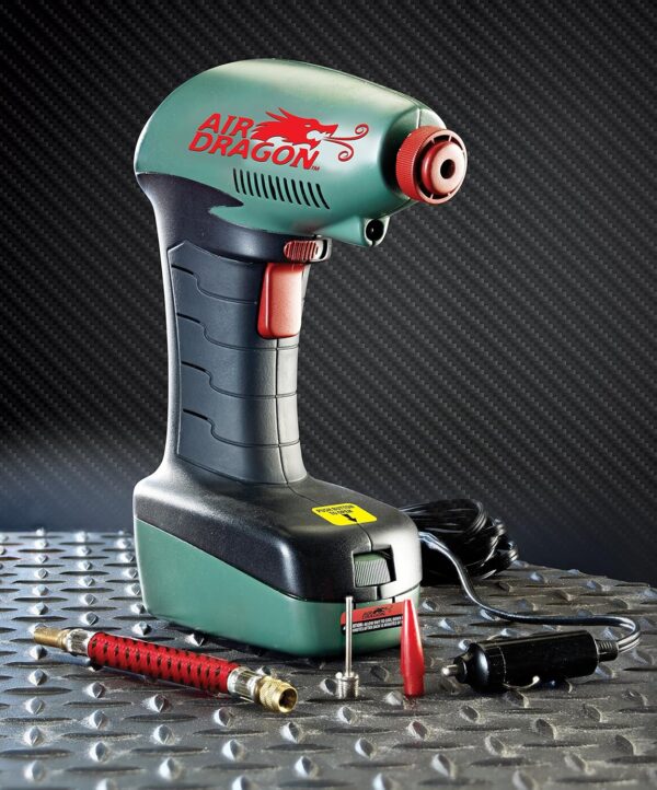 Air Dragon Portable Air Compressor Build in Light Great For Sport Ball, Pool Toys, Air Mattresses - Image 8