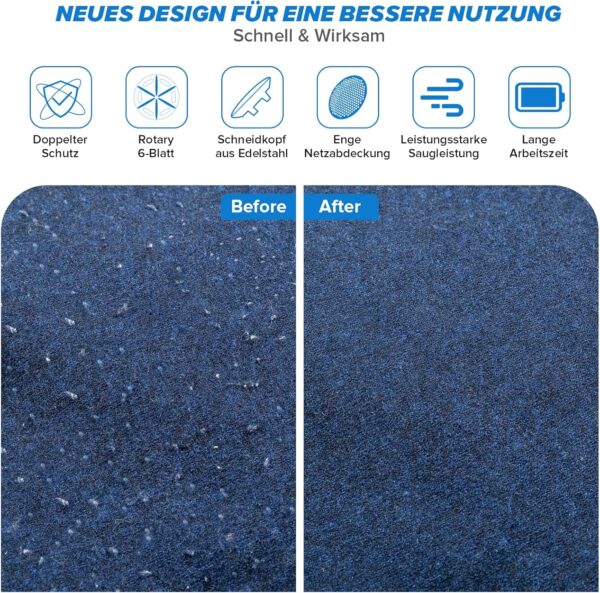 M23 Portable Lint Remover USB Rechargeable Lint Remover for Various Fabrics With Screen Power Display - Image 7