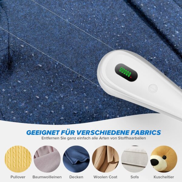 M23 Portable Lint Remover USB Rechargeable Lint Remover for Various Fabrics With Screen Power Display - Image 5