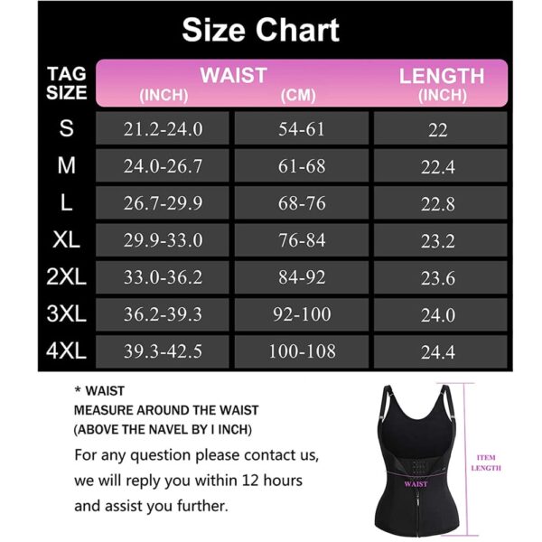 Adjustable Hook Waist Slimming Belt  Body Shaper Belly Tummy Abdomen Control Burn Fat - Image 3