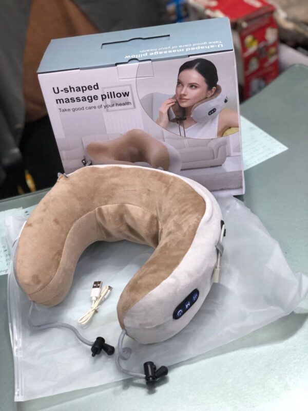 Jinserta Neck Cushion Massager - USB Charging Massage Pillow - Image 2