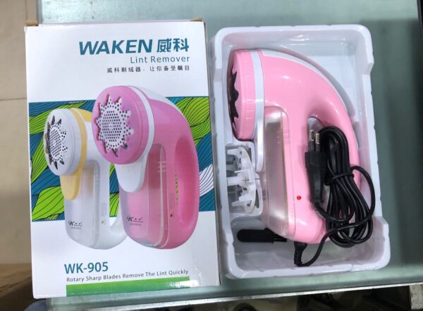 Waken WK-905 Portable Lint Remover Rechargeable With Extra Blade USB Portable Clothes Shaver for Fluff Pilling Fabric Shaver Lint Remover - Image 2