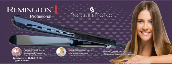 Remington Professional Keratin Protect Hair Straightner with morrocan argon oil Model No R-S(1016) - Image 3