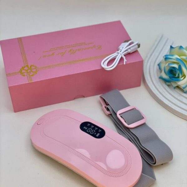 Period Belt, Cramp Relief Belt & Massager, Heated Belly Belt for Menstrual Cramp Relief with 3 Heat Levels and 4 Modes, Electric Belt Massage for Women and Girls, Heated Belly Belt, Electric Heating Pad for Pain Relief - Image 3
